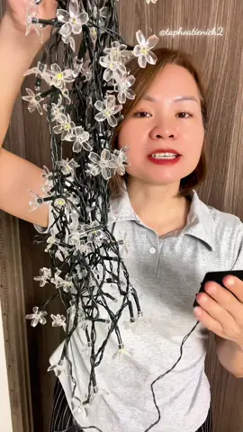 Đèn dây trang trí băng năng lượng mặt trời và cảm biến. #taphoatienich2 #dogiadung #dentrangtritet #xuhuongtiktok 