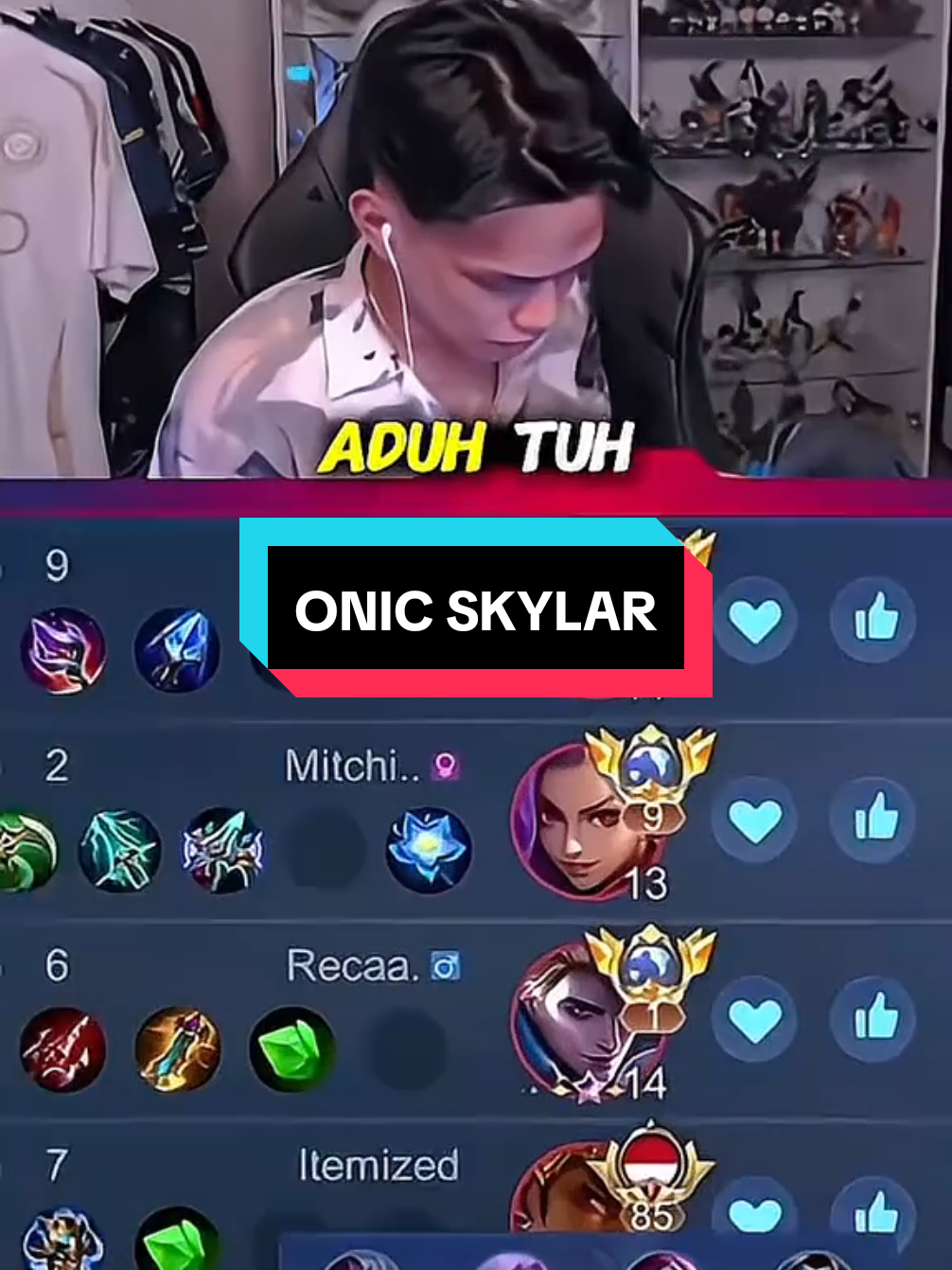 ketemu global 1 Alucard yang personal ke skykar🗿#skyla #onicesport #onicskylar #WinWithMLBB #MLBB 