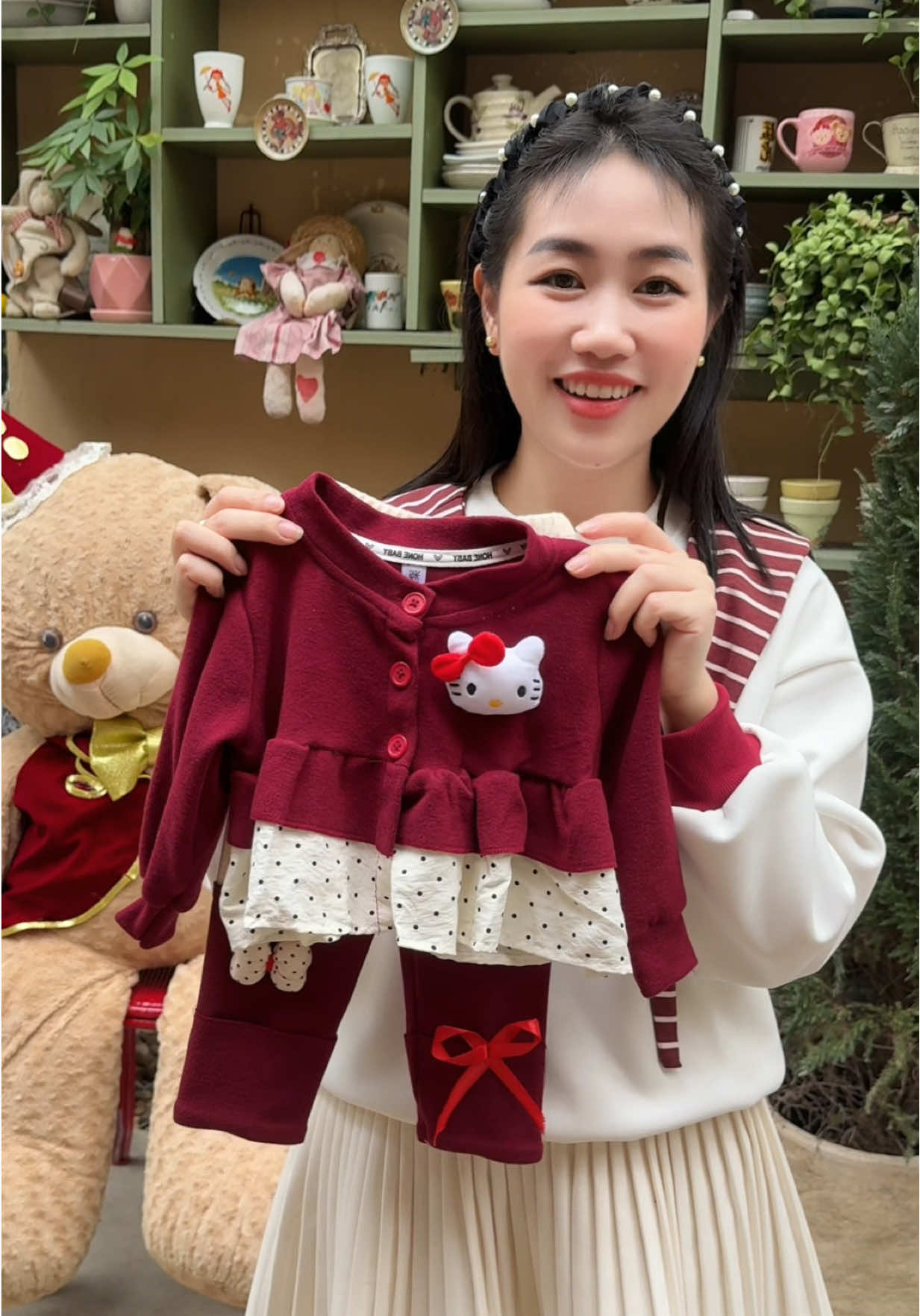 Set lông thỏ mềm xinh cho bé gái #thoitrangtreem #quanaotreem #setxinhchobe #bothudongchobe #bobegai 