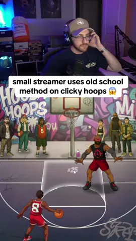 small streamer uses old school method on clicky hoops 😱 #smallstreamer #kickstreaming #basketball 