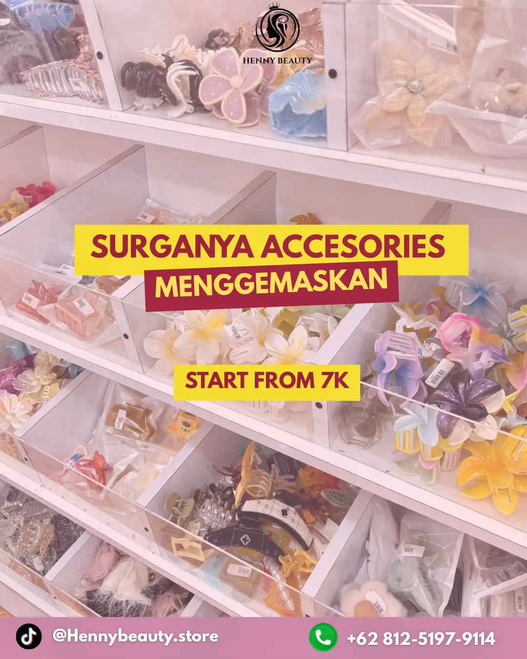 Lagi cari Accesories gemesh & lucu-lucu?? Di @hennybeautystore  juga ada loh beb😍 Harga murce hanya mulai dari  👉🏻7rban💸 Ini Mimin spill per’jedai an dulu yaa😍 Kalian kalo mau di spill produk lain boleh banget langsung komen ya bebs🥰 Alamat👇🏻👇🏻 📍Jln Yos Sudarso 2,Samping deler yamaha, depan kopang kopi, ruko biru Sangata Utara, Kutai Timur, Kalimantan timur. ⏰open setiap hari, 08.00 - 22.00 WITA 🛵Delivery By kurir bisa juga ya dear🥰 Pemesanan silahkan klik link dibawah ya dear  📞 Admin 1 Wa: 081251979114 #tokoskincaresangatta#accesorios #jedai #jedailucu #jedaimurah