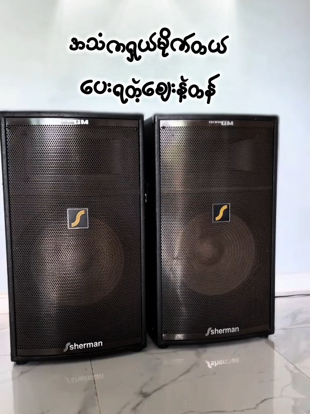 #ဘောက်ဝါသနာသူများ #ลําโพงกลางแจ้ง #shermanspeaker #bluetoothspeaker #tiktokthailand🇹🇭 