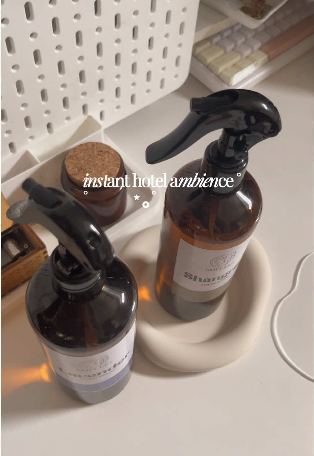 Transform your room into a fresh, inviting haven with SMELLE PH Shangrila and Lavender Linen Spray — the perfect room air freshener spray for your linens, pillows, and living spaces. Just a few spray will fill your home with calming, luxurious fragrance while eliminating odors making every corner feel clean, cozy, and ready to impress. #freshener  #roomspray #linenspray  #roomfreshener #airfreshener 