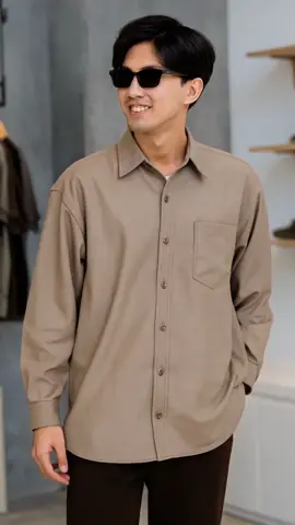 RoomFazza Kemeja Lengan Panjang Oversized Pria Kemeja Kasual Kemeja Polos Kemeja Pria Kemeja Oversize#fyp #kemeja #oversized #kemejapria #outfitideas 
