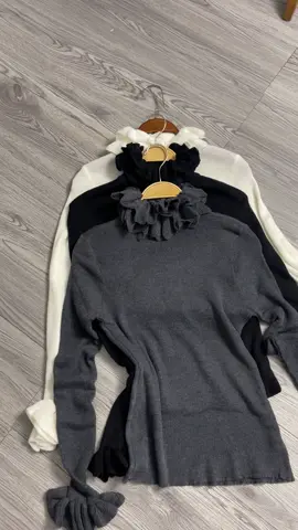 Áo len cổ bèo #aolenxinh #aomactrong #aolennuxinh #thoitrangnu #xuhuongtiktok 