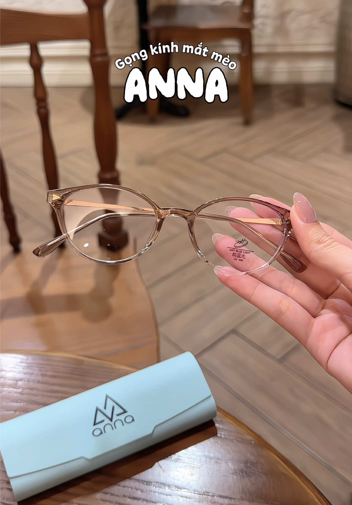 Kính mắt mèo xinhh lắm #annaeyeglasses #kinhmatanna #kinhmatmeo #minnriviu #review 