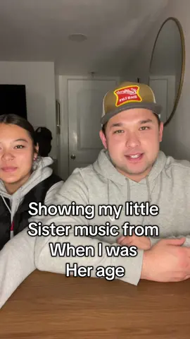 Showing my little sister music from when I was 14 because the stuff she listens to stinks. 2010’s era music will always win. #Siblings #music #fyp 