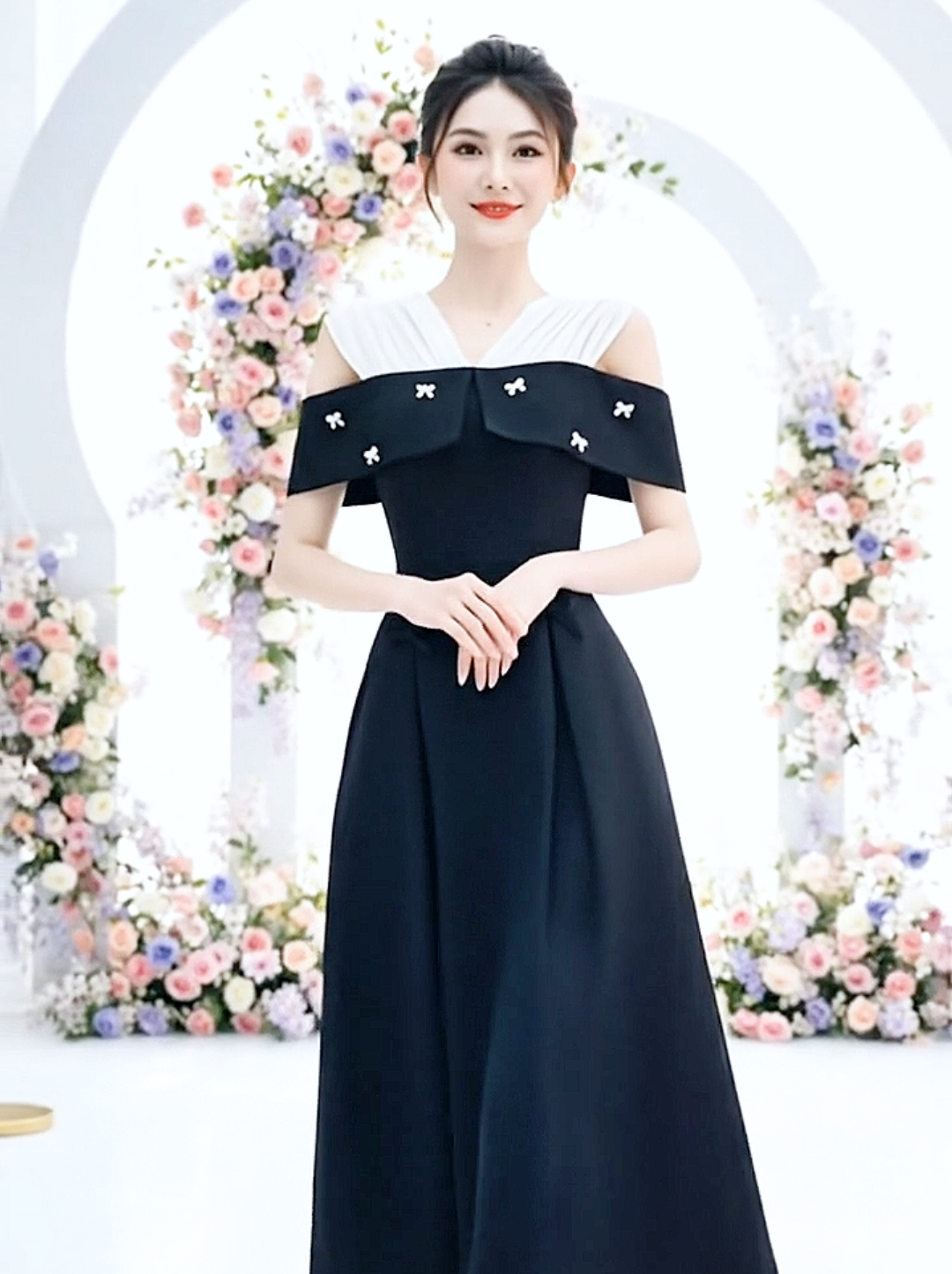 Dù trời có thế nào, váy xinh vẫn cứu mood của mình 🩷🌤️ #thoitrangnu #thoitrang #vaydutiecsangchanh #vaydutiec #xuhuongtiktok 