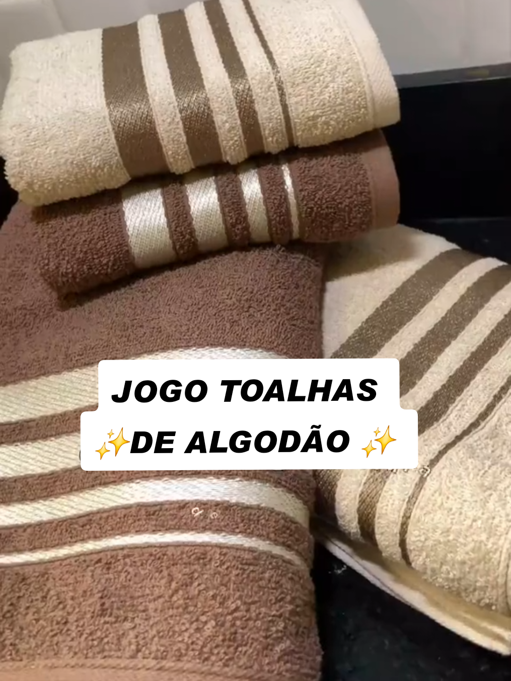 🔥 Kit Toalhas De Algodão 4 Peças, Banho e Rosto.  🔥🔥 Comente 