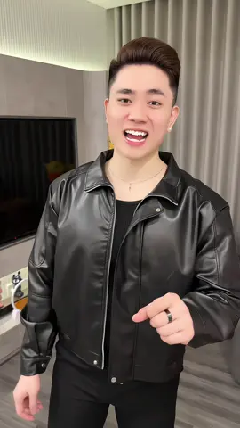 Áo Khoác da dài tay cổ bẻ SEIX