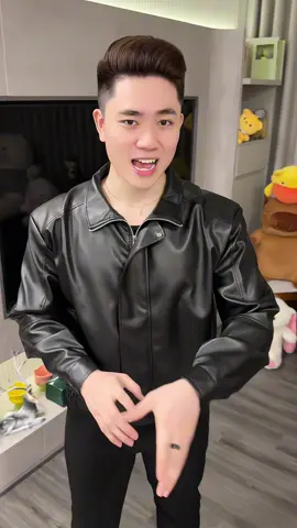 Áo Khoác da dài tay cổ bẻ SEIX