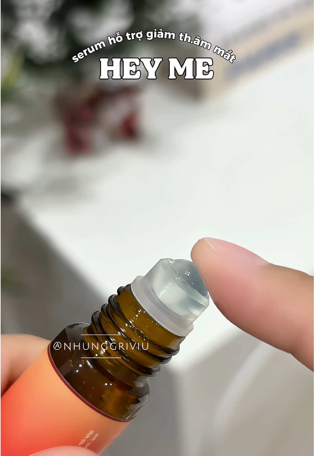 kiên trì dùng em này mắt gấu trúc đỡ thâ.m hơn nhiều á mấy ní 🍃 #heyme #serummat #giamthammat #serumgiamthammat#serhuong 