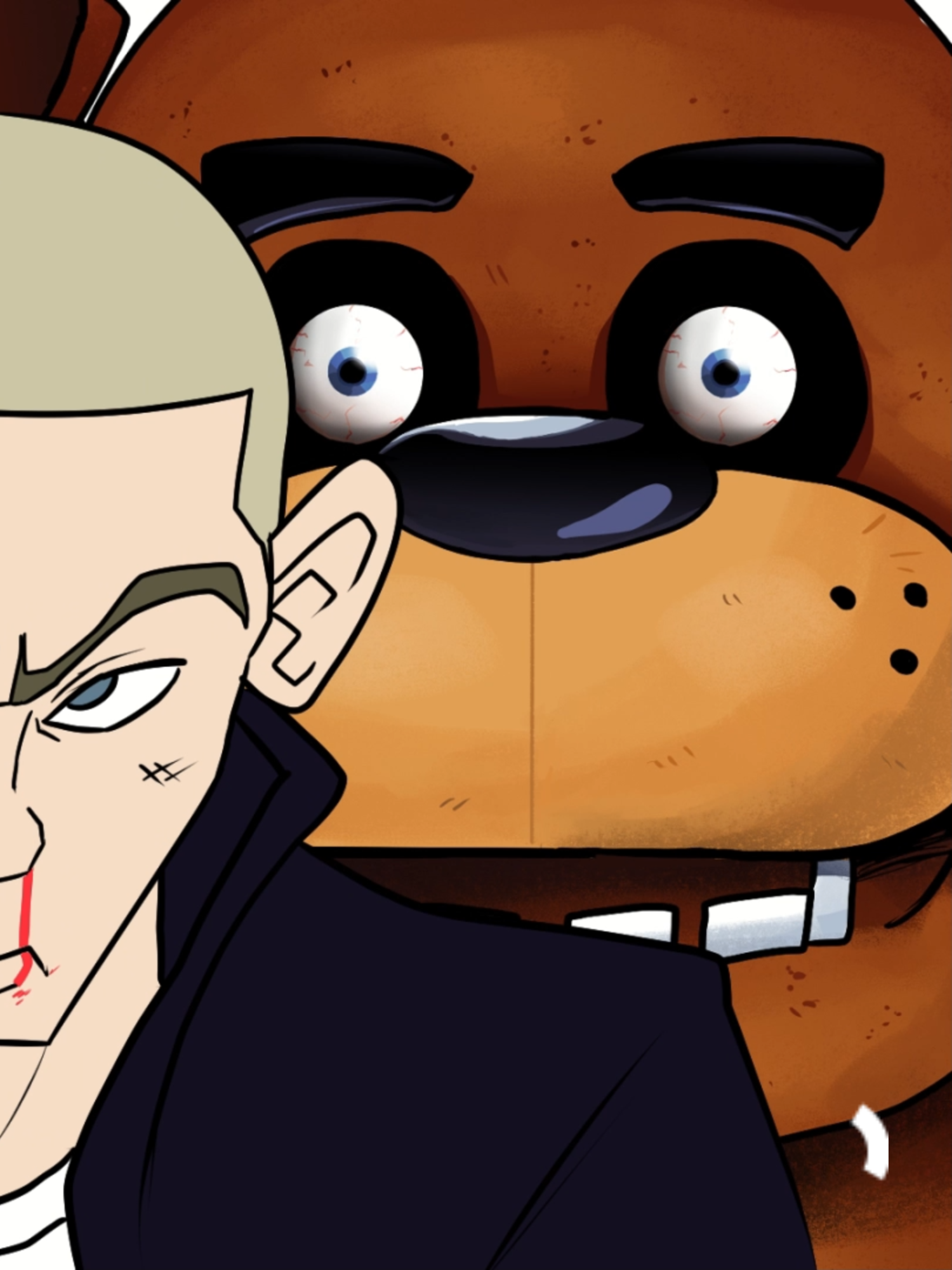 Frederick Fazbear Versus M&M #fnaf #freddyfazebear #fivenightsatfreddys #fivenightsatfreddys2movie #eminem
