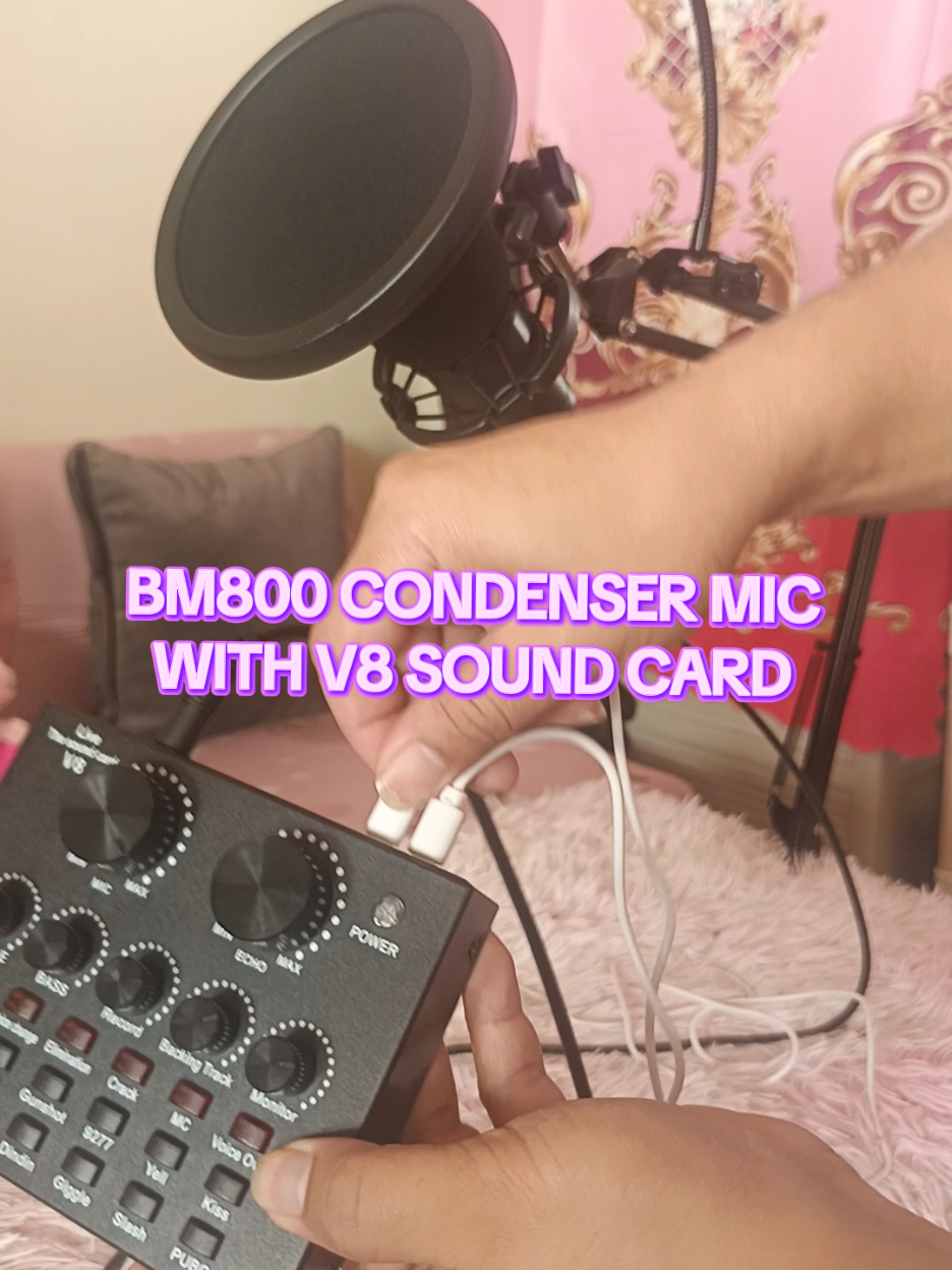“Literal na plug and record na agad 🎤🔥” “BM800 + V8 setup ko ngayon — ang linis ng tunog! Perfect para sa vocals, live, at content. Sobrang dali ikabit, parang instant studio sa bahay.” #BM800Mic #V8SoundCard #TiktokFindsPH