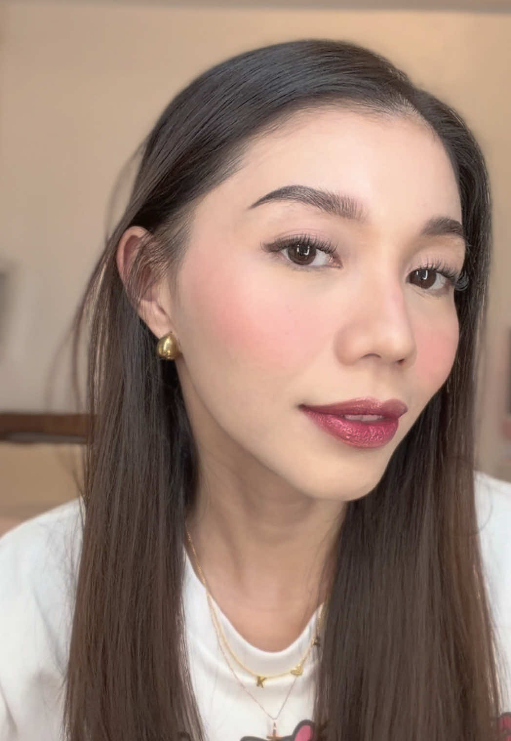 Trying out my new blush and lipstick from Dior Holiday Collection 🥰😍 #makeuptutorial #sahm #momot3 #makeup 
