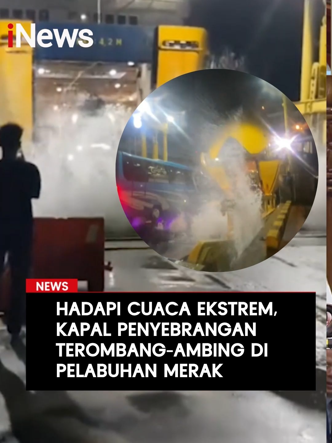 BMKG mengeluarkan peringatan dini potensi cuaca ekstrem yang diprediksi berlangsung hingga pekan depan. Pada Minggu malam, 16 November 2025, gelombang tinggi menghantam perairan Bakauheni, Lampung Selatan, membuat kapal penyeberangan Merak–Bakauheni berguncang cukup keras. Kondisi ini membuat penumpang diminta meningkatkan kewaspadaan. Bahkan, sebuah truk sempat nyaris terguling di dalam kapal feri akibat hentakan ombak saat proses bongkar muat berlangsung. Baca selengkapnya di sini: https://www.inews.id/ #PelabuhanMerak #Bakauheni #CuacaEkstrem #Ombak #Laut #KapalPenyebrangan