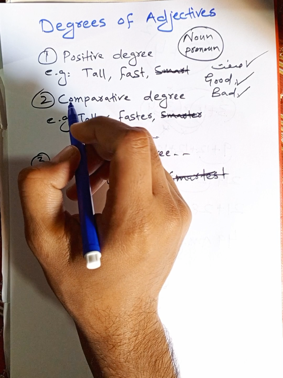 Degree of adjectives#english #education #viral #foru #sindhi 