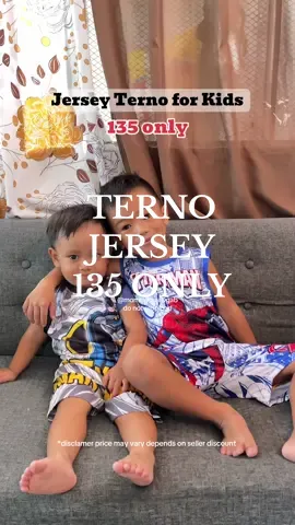 Naka Sale ulit ! 135 na lang Terno Jersey for kids ✨ #jersey #ternoforkids #jerseyforkids #trending 