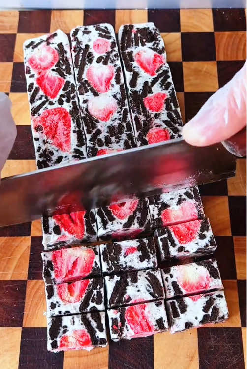 Jenis permen nougat ini merupakan campuran berbagai rasa, camilan lezat。 #nougat #fyp