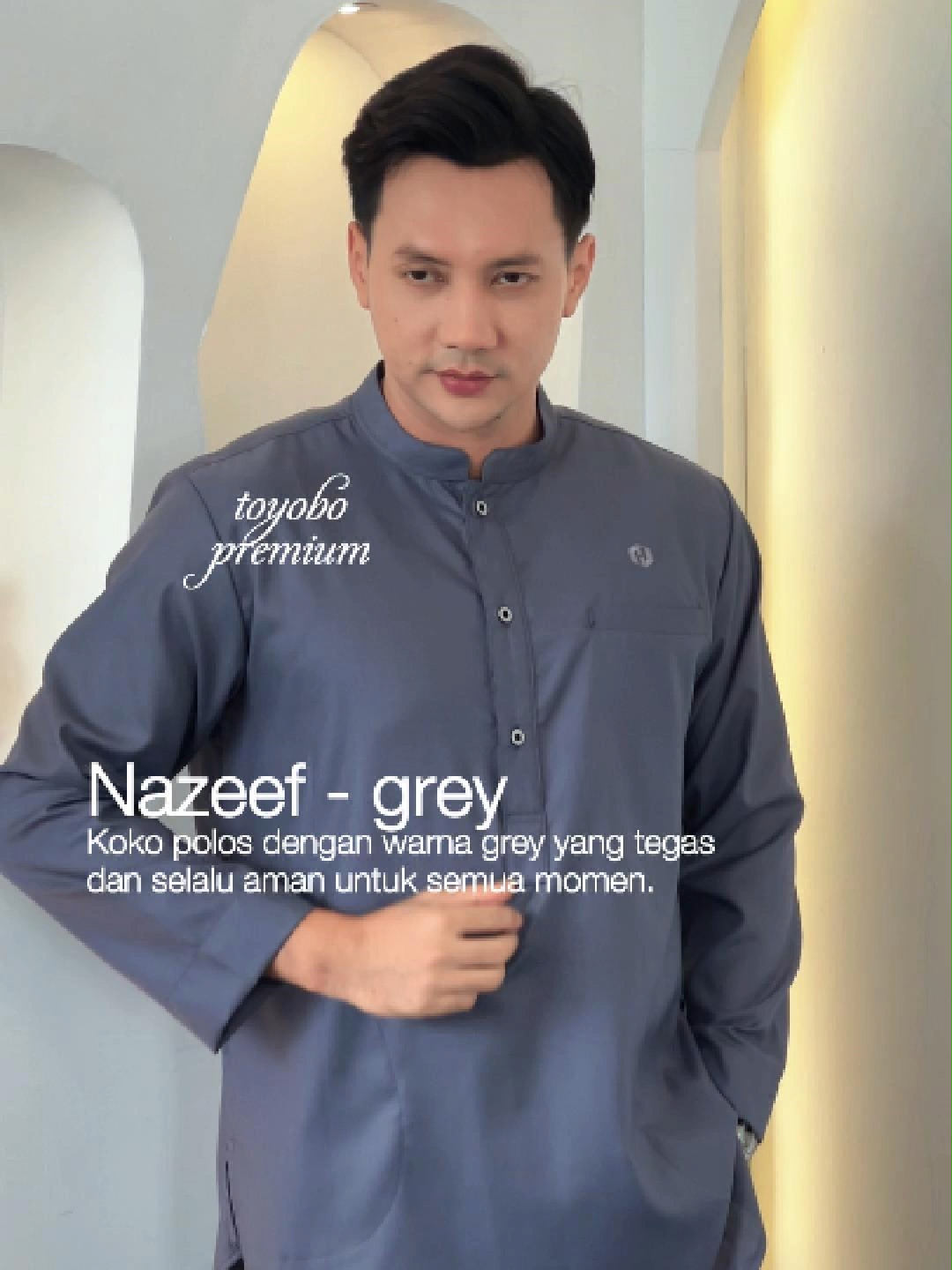 Desainnya clean dengan detail kerah modern yang bikin tampilan tetap rapi tanpa banyak effort. #fyp #promoguncang1111 #promoguncang1010 #kokosunnah #gajiansale #himada #xyzbca #irwansyah #promoguncang99