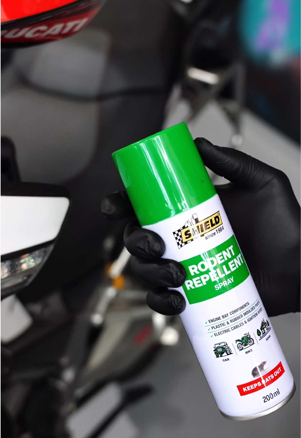 Shield Rodent Repellent 200 ml 🐭🚫 Creates a powerful, protective barrier that keeps rats and mice away from your vehicle’s engine bay, wiring, and other vulnerable areas. Safe, reliable, and easy to use. Available online and at select retailers. #ShieldRodentRepellent #RodentProtection #CarCare #EngineProtection #ShopShield 