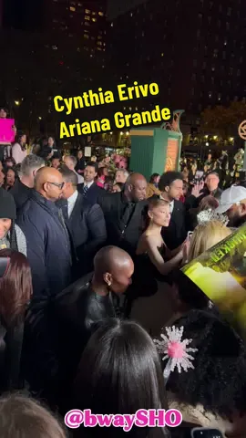 Ariana Grande & Cynthia Erivo at the Wicked: For Good NYC Premeire event at Lincoln Center & they said hi to the fan pen!!!  See you at the SHO!  #ArianaGrande #CynthiaErivo #WickedForGood #fan #Wicked 