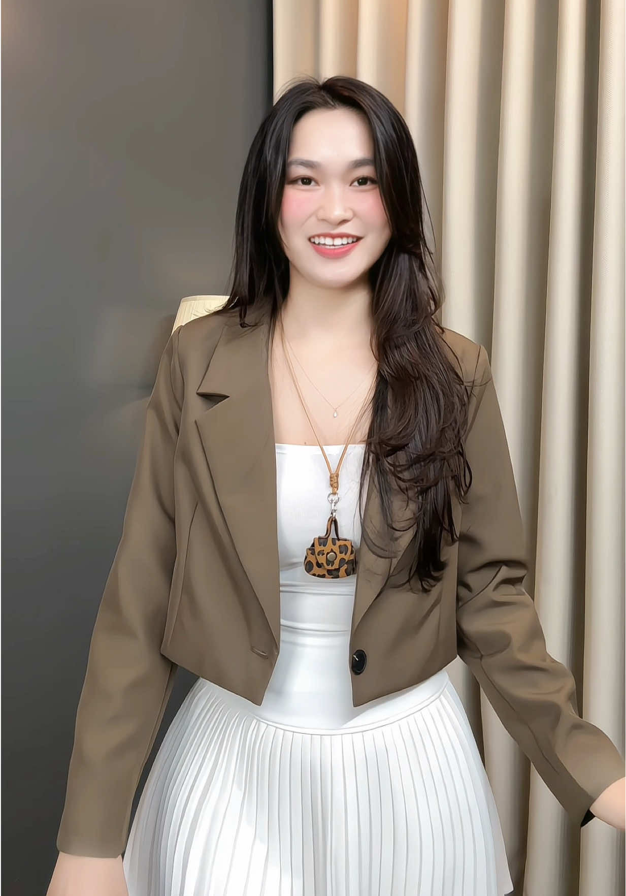 Áo blazer dáng croptop xinh xỉu #aoblazer 