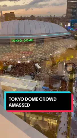 TOKYO DOME Crowd Is Amassing #lesserafim #spaghetti #tokyodome #encoreshow #easycrazyhot2025worldtour  @LE SSERAFIM 
