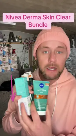 Nivea Derma Skin Clear Bundle includes Chemical exfoliator, Toner, Anti Blemish Scrub & Wash Gel #clearskin #nivea #skincare #blackfriday #tiktokmademebuyit 