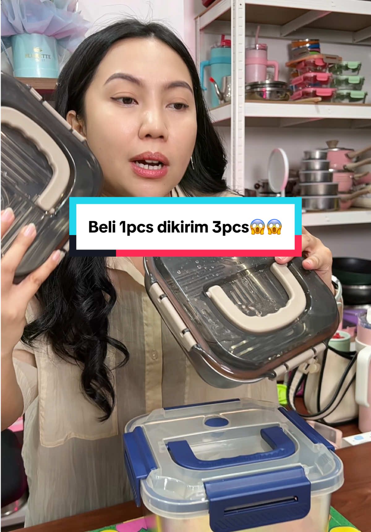 Wadah stainless multifungsi😍🔥dapat 3 pcs harga diambyarin🔥‼️Cek keranjang kuning‼️‼️ @Ischa&Indy #ischaindyofc #ischasargita #foodbox #foodboxstainless 