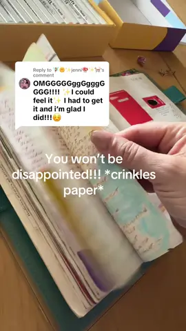 Replying to @🧚🏼‍♀️🌞✨jenni🍄✨🐈 it’s all about the crinkle for me!! #journaltok #plannertok #hobonichi #fyp #notebook 