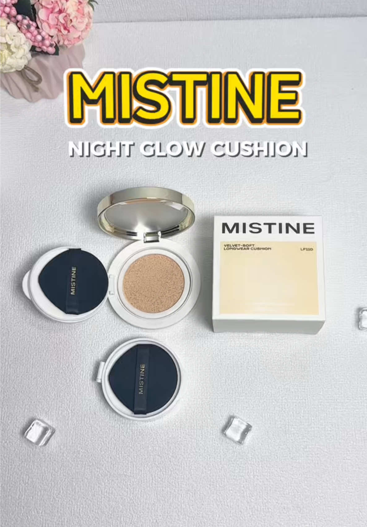Cushion Night Glow Mistine, mỏng nhẹ che phủ tốt nha #Mistine #cushionmistine #nightglow 