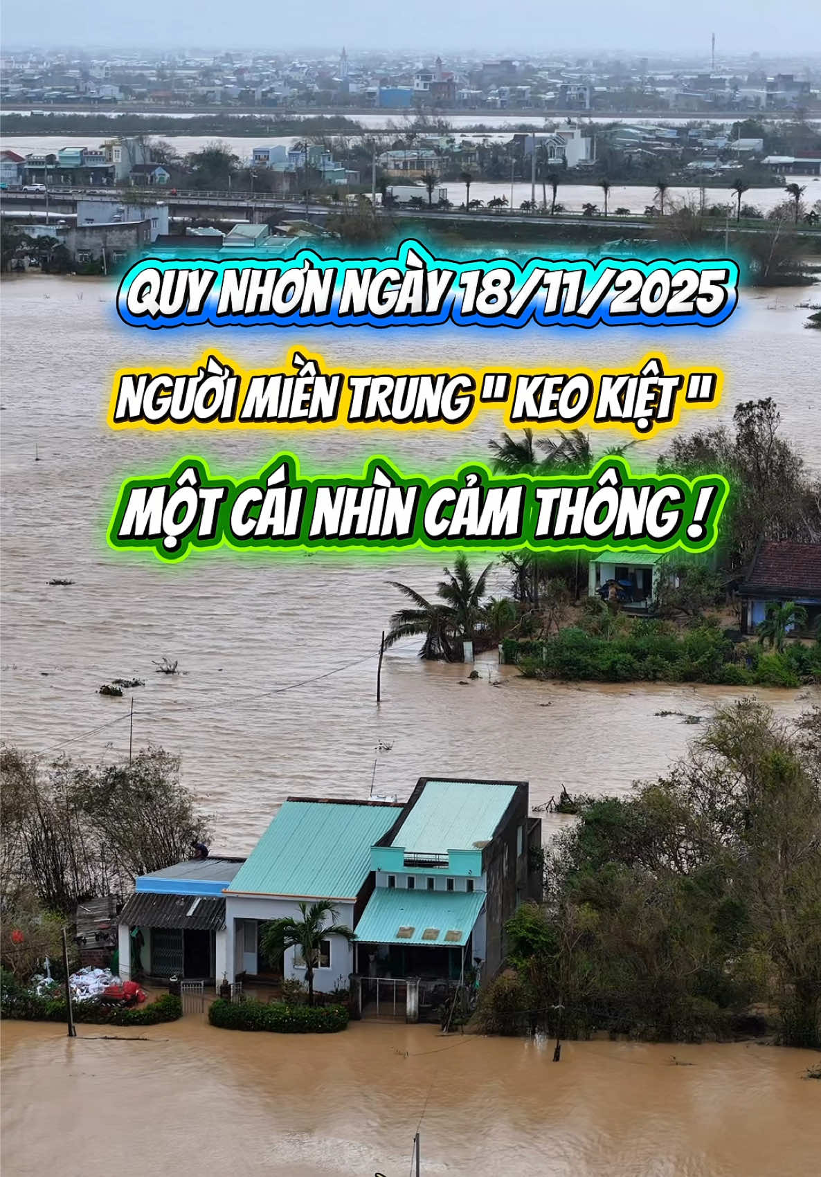 Quy Nhơn tiếp tục đón nhận 1 trận lụt lịch sử sau cơn bão số 13 . Mong cho bà con dân mình bình an và trước dòng nước lớn . Thương lắm bà con dân mình #quynhon #bao13 #mualumientrung #datoidithoi #muabaomientrung 