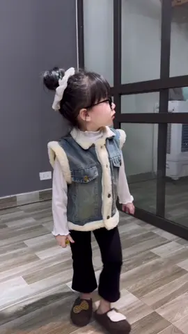 Áo bò gile lót lông ấm cho bé #aokhoacbochobe #aogile 