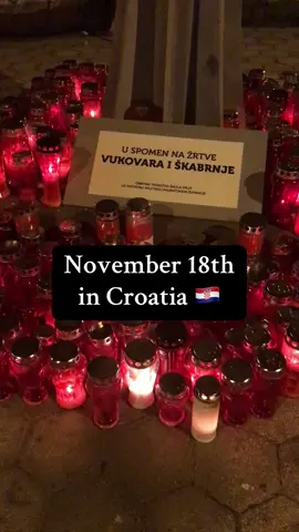 November 18th is a national holiday in Croatia 🇭🇷 . It’s Dan sjećanja na žrtvu Vukovara i Škabrnja, the Croatian day of remembrance for the victims of the Homeland War. #croatia #vukovar #november18 #remember #škabrnja @Visit Vukovar 