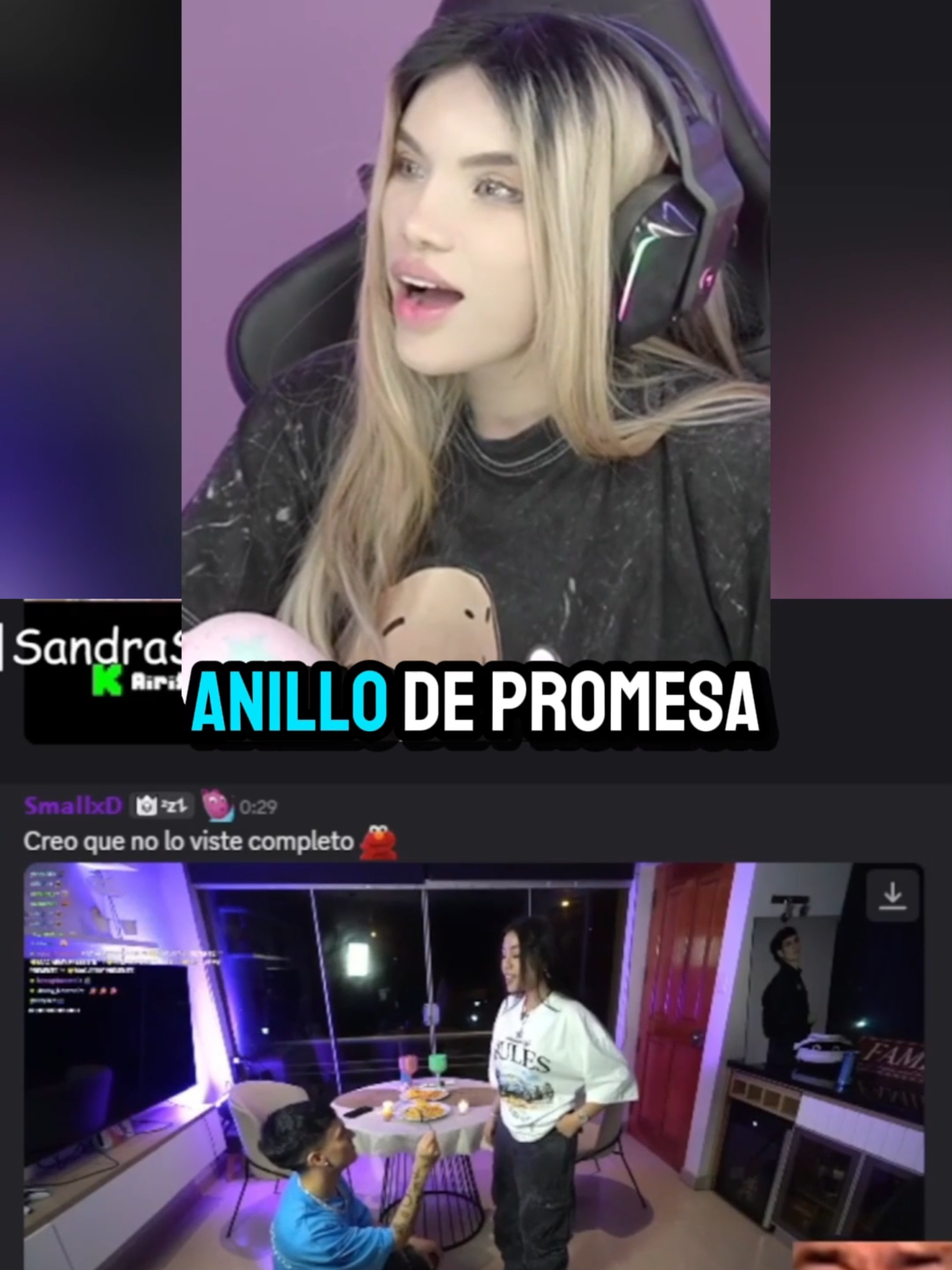 Sandra reacciona a la declaracion a milenka #sandraskins #milenkanolasco🎀 #kickperu #paratii #kick #streamer #peru🇵🇪 #tiktok #teampirras🐩💗