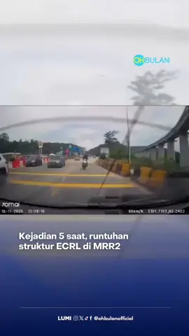 Pengguna jalan raya diminta berhati-hati ketika memandu 🙏🏻 Sumber: m3rsakuragi #ohbulan #ECRL 