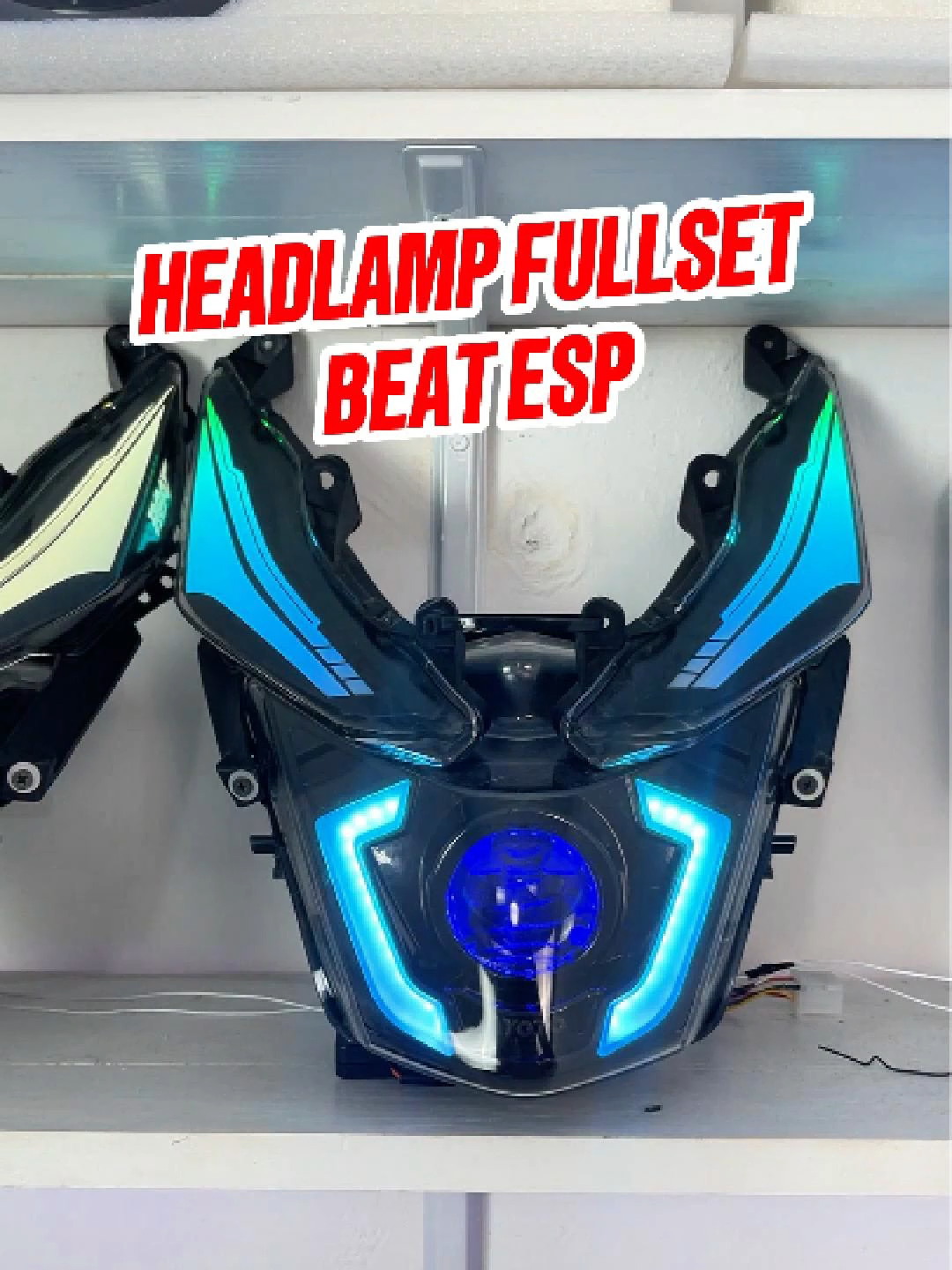 HEADLAMP FULLSET BEAT ESP #ayotoledcustom #ayotoofficial #ayotoledindonesia #ayotopusatbiled #ayotoledvariasi #biled60watt #biledayoto #custombiled #gajiansale #wibgajian #trend #custombiledmotor #fyp #mikamotor #beatesp
