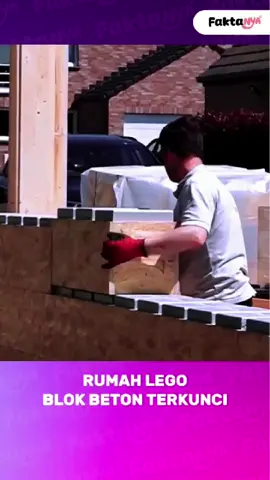 Rumah ini dibangun kayak main LEGO, tapi pakai blok beton besar yang bisa dikunci satu sama lain 🧱🏠✨   #FaktaUnik #FaktaSeru #Pengetahuan #Viral #fyp 