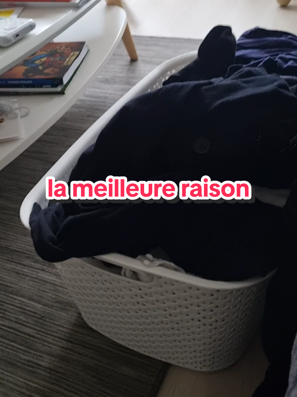 les besoins de mon bébé passe avant le rangement de la maison. le linge peut attendre pas mon fils 🥰  #bebe #mamantiktok #papatiktok #parentsoftiktok #postpartum 
