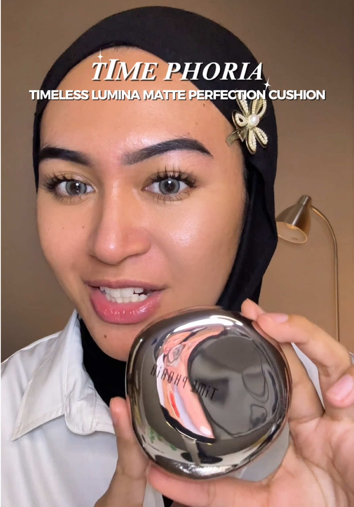 Cushion senyaman second skin tapi coveragenya niat banget 🤍 #timephoriacushion #oilcontrol 