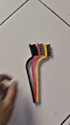 #sikat 3ins1 sikat kawat kuningan 3ins1 tembaga nilon besi wire brush set#