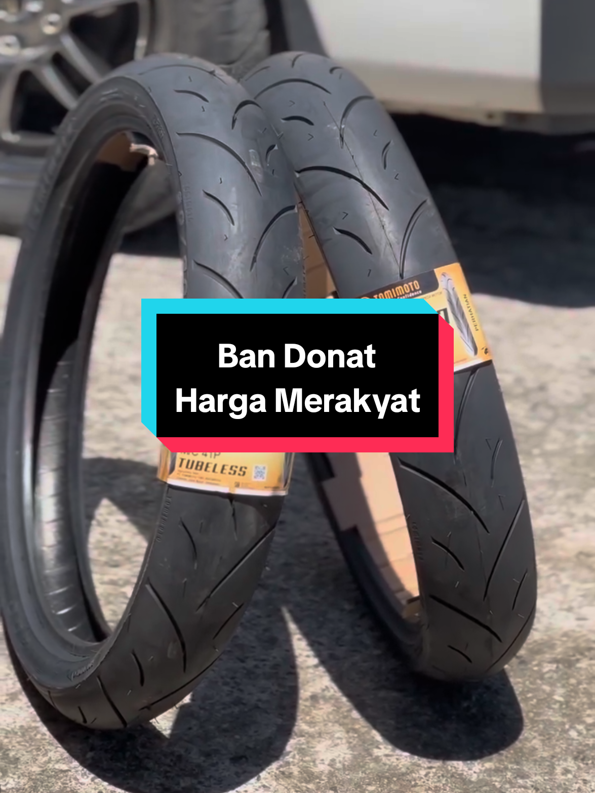 Membalas @ryenw_  Ban donat harga merakyat basah kering tetap nikmat TOMIMOTO TM300 #banracing #bandonat #bantubles #bansoftcompound #tomimototm300 