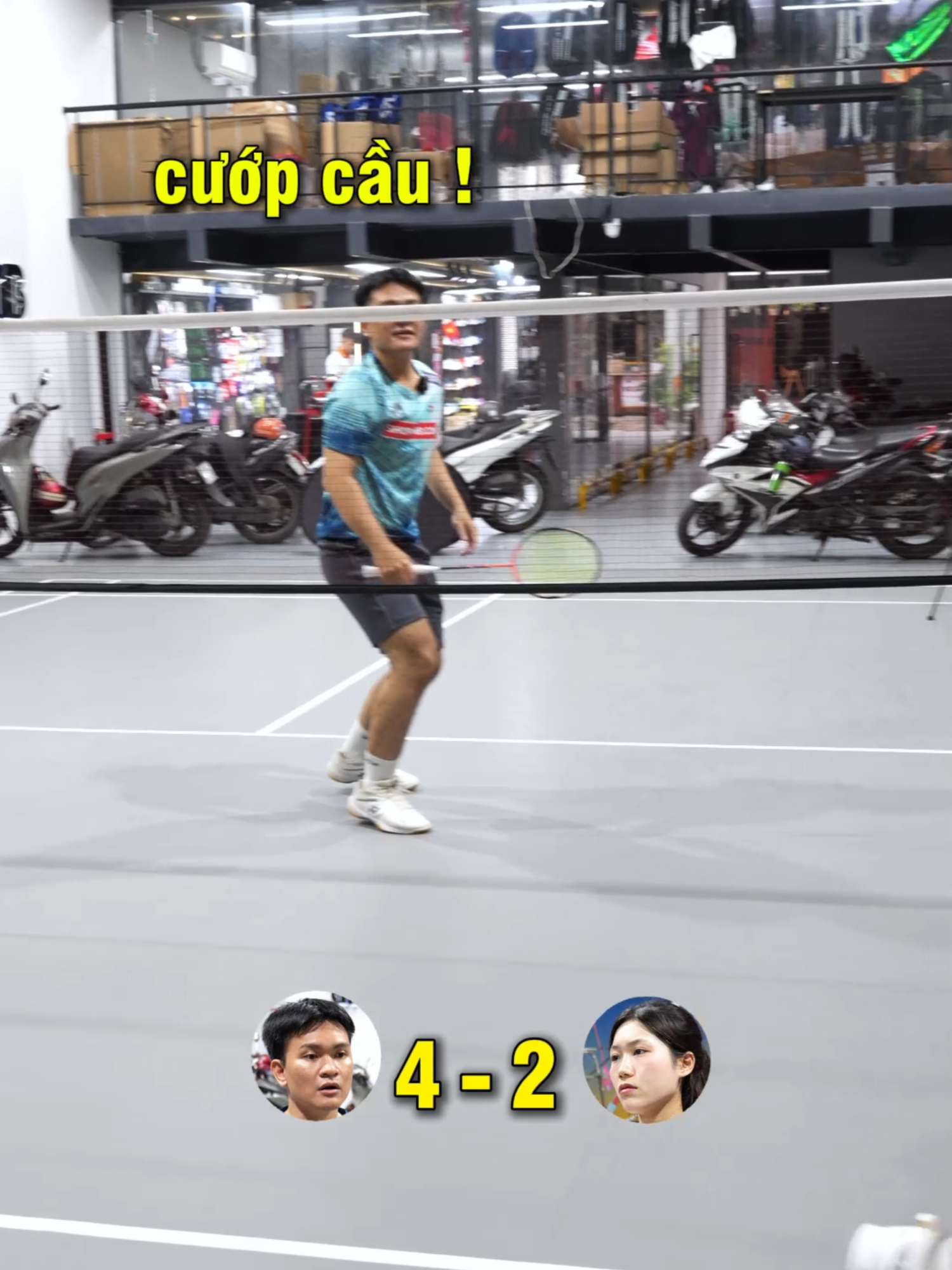 Cướp Cầu Gặp Cướp Điểm ???  #badminton #vnb #caulong @siphuongvnb @quynhgiang.vnb
