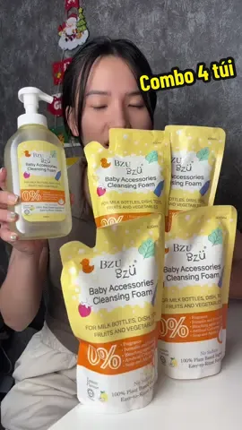 Combo 4 túi nước rửa bình quà tặng hấp dẫn #bzubzu #bzubzuvietnam #nuocruabinh #nuocruabinhsua 