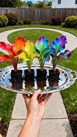 November's Most colorful Plant, God's rainbow 🌈 in so many ways #hosta#hostaseeds#fal|freshness #growwithme #seedstarting