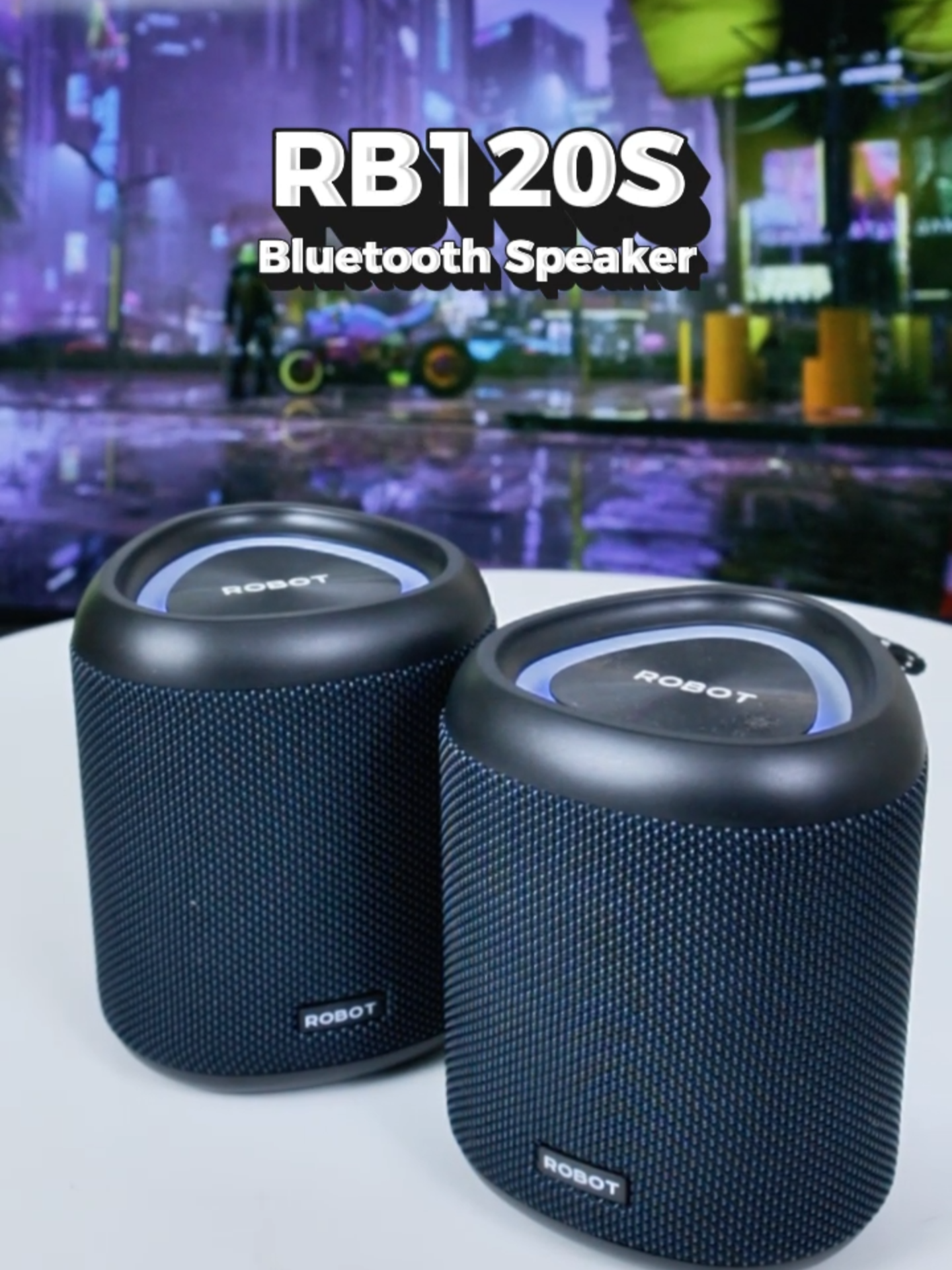 Waterproof Speaker! RB120S Bluetooth speaker is here #robot #bluetoothspeaker #waterproof #rgb #fyp