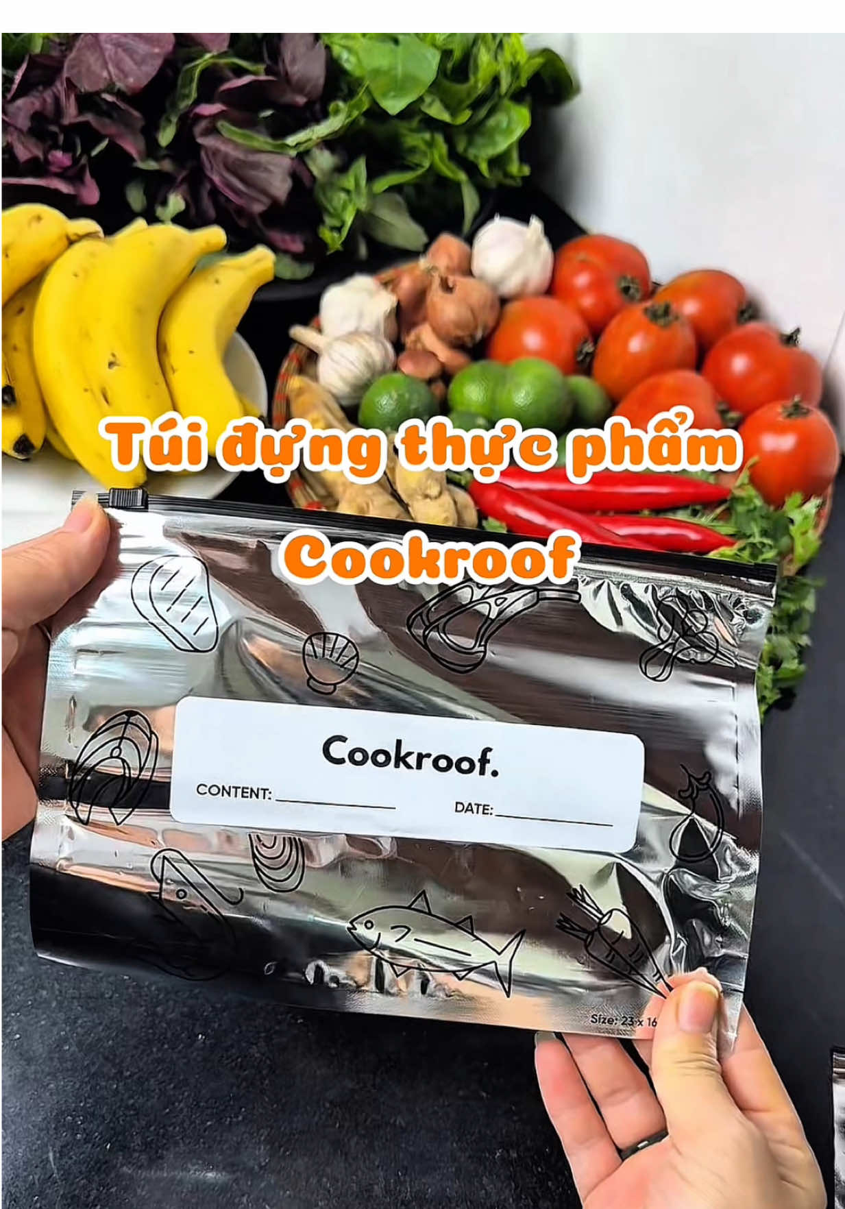 Túi đựng thực phẩm siêu tiện lợi #diepthichnau888 #tuibaoquanthucpham #cookroof #xuhuong #tienichgiadinh 