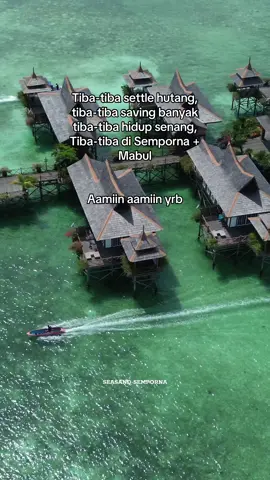 Tahun 2026 pastikan datang Semporna 🏝️🫶🏻 #tiktoksabahan #semporna #mabulisland #waterbungalow #pakejmurahsemporna 