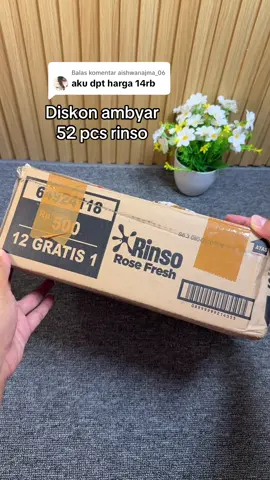 Membalas @aishwanajma_06 wah selamat ya kak dapet harga diskon #rinso #rinsocair #sabun 